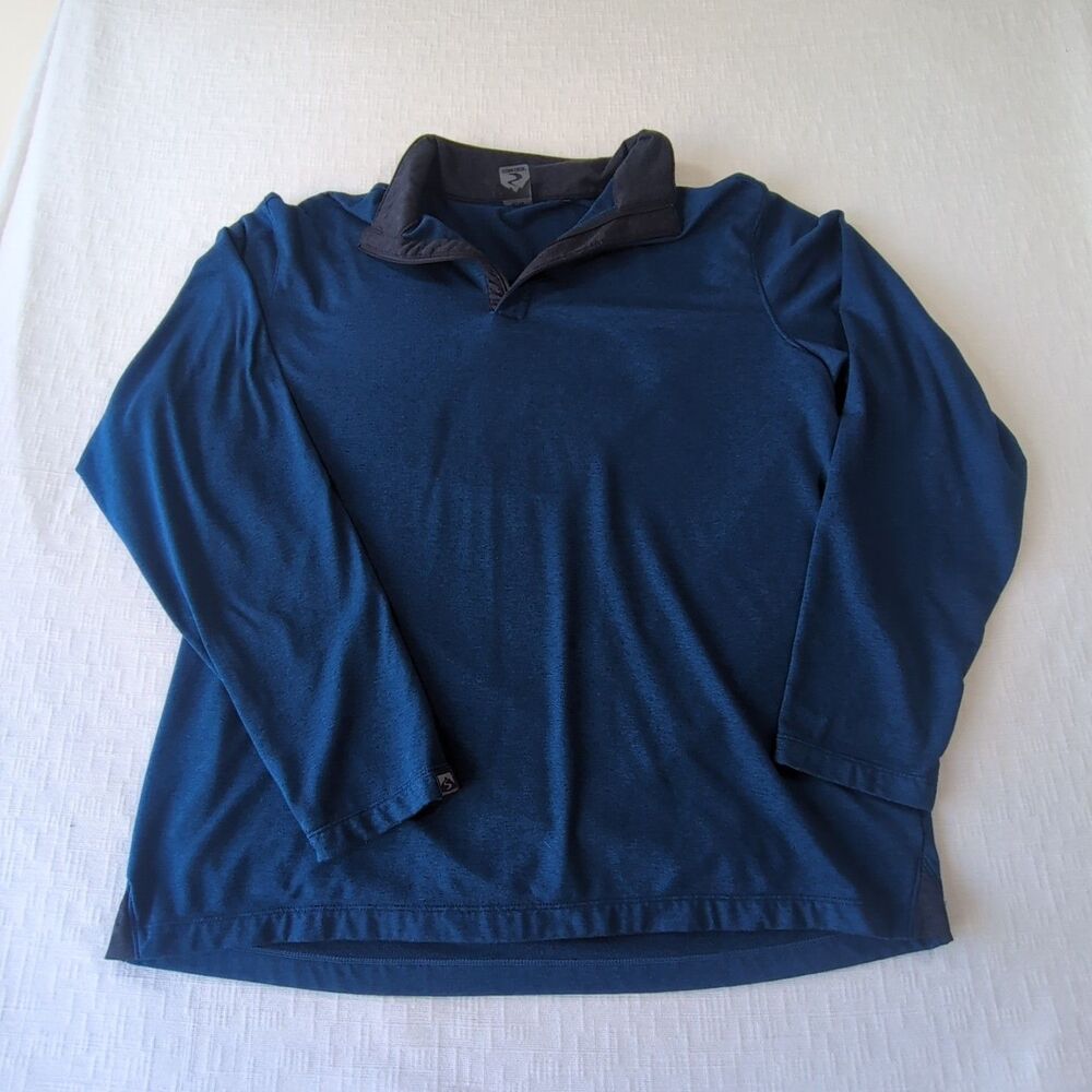 Storm Creek Men's XL Pullover 1/4 Zip Blue